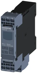 Реле контроля цифровое контроль тока 225мм для IO-Link 0.05-100 A AC/DC повыш. и пониж. ток гистерезис 0.01-50А время задержки пуска время задержки срабатывания 1 перекл. контакт пруж. клеммы Siemens 3UG48222AA40