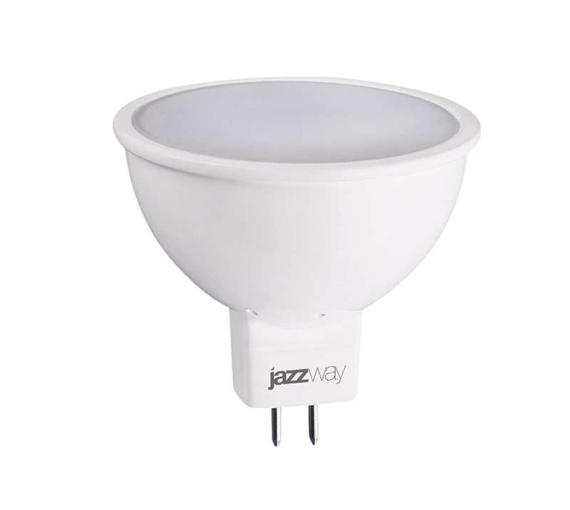 Лампа светодиодная PLED-ECO-JCDR 5Вт 3000К тепл. бел. GU5.3 400лм 220-240В JazzWay 1037077A #1