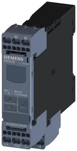 Реле контроля цифровое контроль напряжения 225мм для IO-Link 10-600 В AC/DC повышенное и пониженное напряжение гистерезис 01-300 В время задержки пуска время задержки срабатывания 1 переключающий контакт пруж. клеммы Siemens 3UG48322AA40