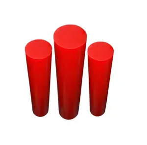 Полиуретан стержень Ф 65 мм   (L~400 мм, ~1,7 кг, красный)  #3