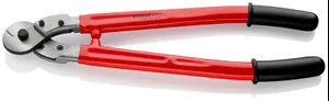 Тросорез VDE электроизолированный рез: проволочный трос d 14мм кабель 150кв.мм проволока средней твердости d 9мм L-600мм Knipex KN-9577600