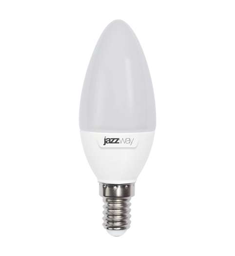 Лампа светодиодная PLED-SP C37 7Вт свеча 3000К тепл. бел. E14 530лм 230В JazzWay 1027818-2 #1