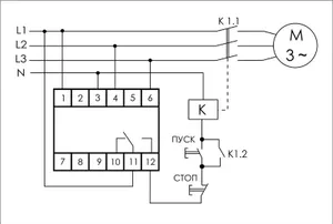 Реле контроля и наличия фаз CZF-311 (3х400/230+N 8А 1Р IP20 регул. порога откл.) F&F EA04.001.006