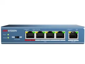 Коммутатор DS-3E0105P-E(B) 4х100Мбит 4PoE 58Вт неуправляемый Hikvision 413732