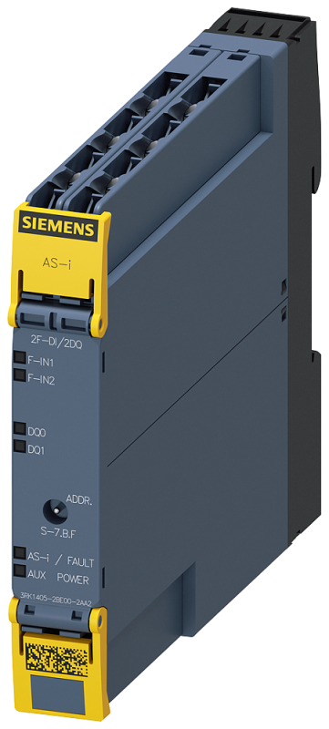 Модуль ASIsafe SlimLine Compact SC17.5F digital safety 2 Оу-ЦВх/2 ЦВых IP20 2х вход для механических датчиков 2х стандартный выход 24В DC с возможностью переключения винтовые клеммы установочн. ширина 175мм Siemens 3RK14052BE002AA2 #1