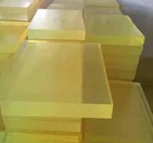 Полиуретан листовой 5 мм (500х500 мм, ~1.6 кг, жёлтый)  