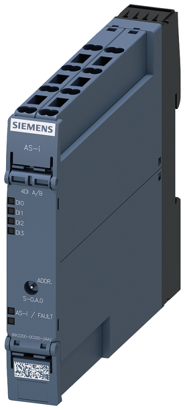Модуль AS-i SlimLine Compact SC17.5 цифровой A/B-подчиненный компонент IP20 4х вход для 2-проводного датчика пружинные клеммы установочн. ширина 175мм Siemens 3RK22000CG002AA2 #1