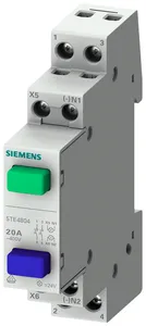 Выключатель кнопочный 20А 1NС/1NO d=70мм 1 кнопка сер. Siemens 5TE4801