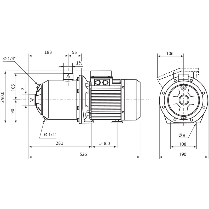 Насос многоступенчатый горизонтальный MHI 1604-1/E/3-400-50-2 PN10 3х400 В/50 Гц Wilo 4210715 #2