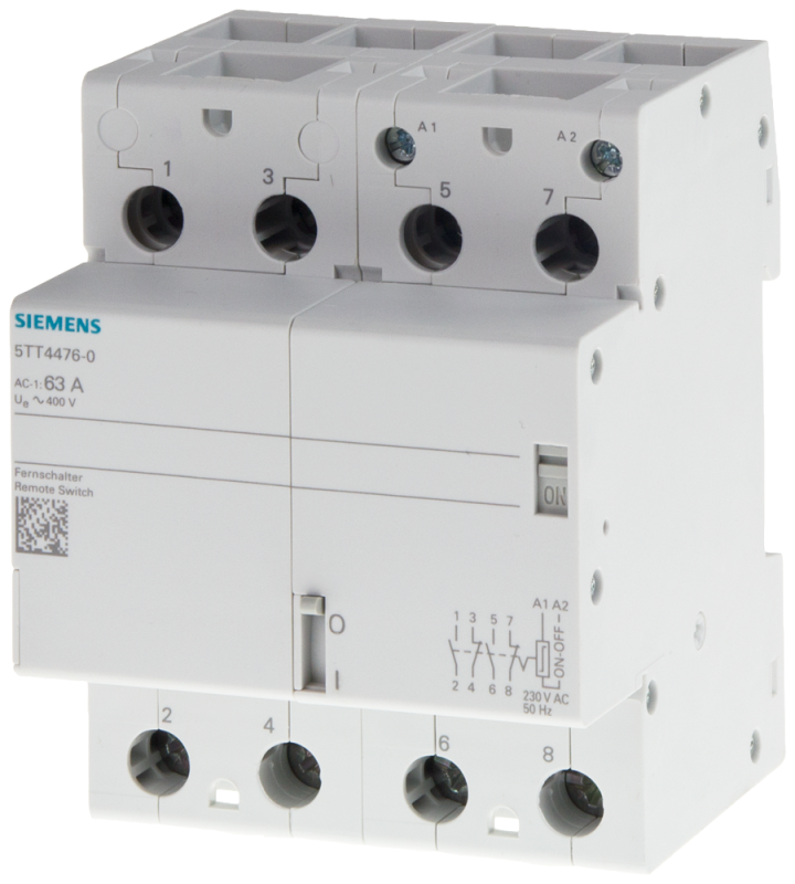 Выключатель дистанционный 4НО 40А 24/24В AC Siemens 5TT44642 #1