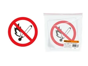 Знак d=180мм "Запрещается пользоваться открытым огнём и курить" TDM #1