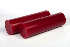 Полиуретан стержень Ф 120 мм (L~400 мм, ~5,7 кг, красный) Россия 