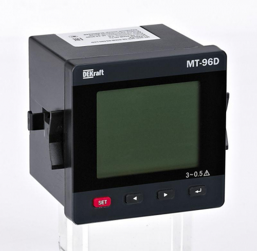 Мультиметр цифровой МТ-72D 3ф вх. 600В 5А RS-485 72х72мм LCD-дисплей DEKraft 51412DEK #1