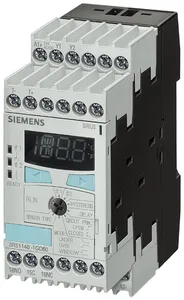 Реле контроля температуры nермоэлемент J; T; E; K; N2 пороговых значения цифровая регулировка от -99 град.C до 1830 град.C 24-240В AC/DC 2X 1П+1НО ширина 45мм пружинная клемма Siemens 3RS21402GW60