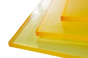Полиуретан листовой 20 мм (500х500 мм, ~6.3 кг, жёлтый) Китай 