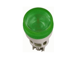 Лампа ENR-22 сигнальная d22мм зеленый неон/230В цилиндр TDM #1