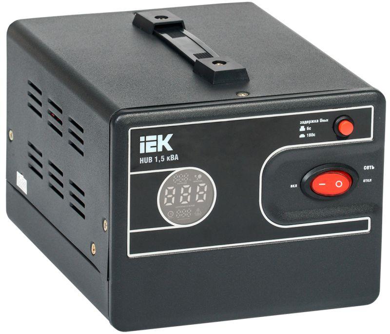 Стабилизатор напряжения 1ф 1.5кВА HUB переносной IEK IVS21-1-D15-13 #1