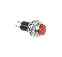 Выключатель-кнопка металл 220В 2А (2с) (ON)-OFF d10.2 красн. Mini (RWD-213) Rexant 36-3331 #1