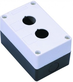 Пост кнопочный 2-м КП-101 d22мм с кабел. вводом для устройств сигнализации и управления пластик. бел. DEKraft 25502DEK #1