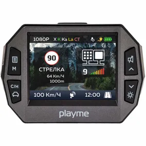 Видеорегистратор с радар-детектором P600SG GPS черн. PLAYME 1146687 #1