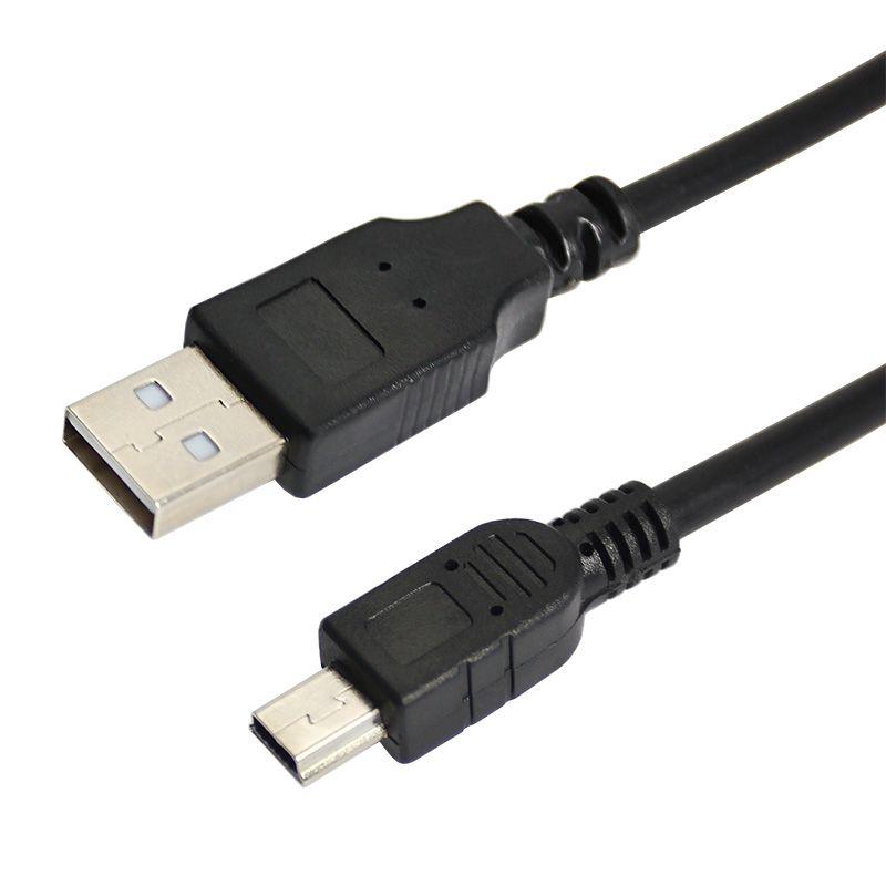 Шнур mini USB (male) - USB-A (male) 0.2м черн. Rexant 18-1131-2 #1