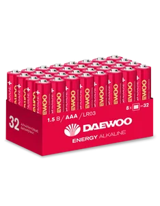 Элемент питания алкалиновый AAA/LR03 1.5В Energy Alkaline 2021 Pack-32 (уп.32шт) DAEWOO 5030084