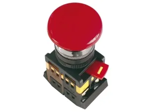 Кнопка AEAL22 "Грибок"с фиксацией красный d22мм  240В 1з+1р ИЭК