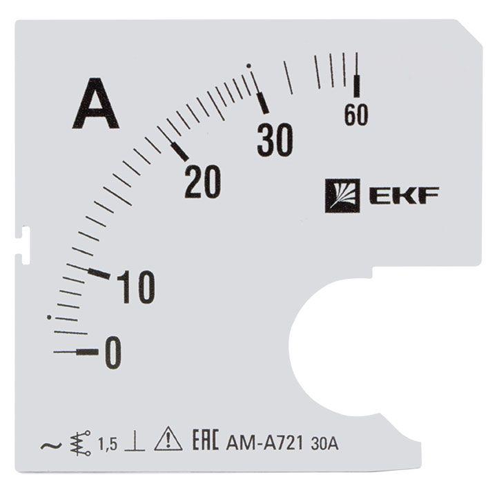 Шкала сменная для A721 30/5А-1.5 PROxima EKF s-a721-30 #1