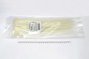 Кабельная стяжка белая 4х300 мм пластиковая (100 шт) 