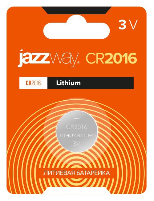 Элемент питания литиевый CR2016 3В BL-1 (блист.1шт) JazzWay 2852830 #1