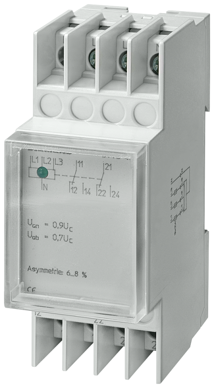 Реле напряжения N-тип АС 230/400В 2CO 0.7/0.95 асимметричный контроль Siemens 5TT3406 #1