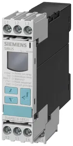 Реле контроля чередования фаз с возможностью коррекции для 3-ф с N-проводником 3X 160 до 690В AC 50 до 60Гц выпадения фазы падения и превышения напряжения 160-690В гистерезис 1-20В задержка откл. 0-20с винт. клеммы Siemens 3UG46181CR20