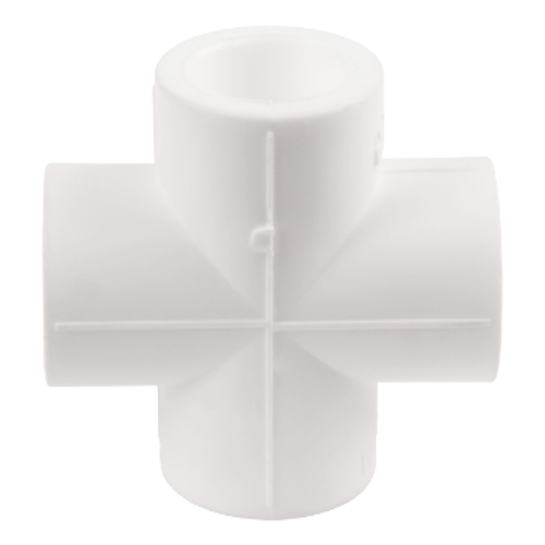 Крестовина PP-R (полипропиленовая) белая Дн25 VALFEX 10118025 #1