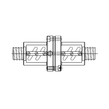 Шарико-винтовая передача с наружной циркуляцией R25-6B1-PFDW-20-0.05 0.018(C5) #1