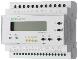 Устройство управления резервным питанием AVR-02 (3х400В+N; 5 перекл. х8А; IP20) F&F EA04.006.004 #1