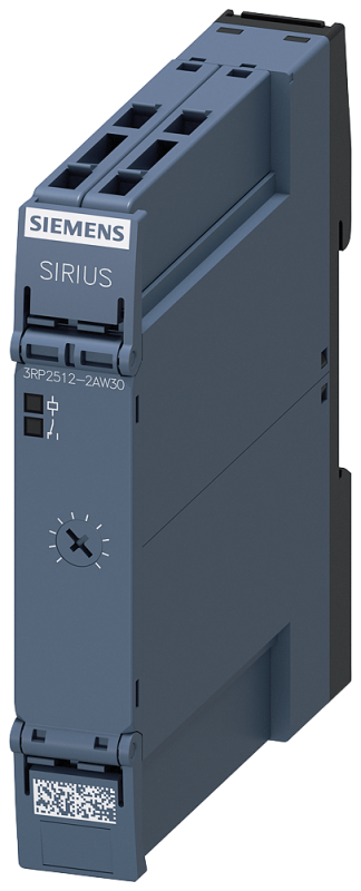Реле времени электронное 1п контакт с задержкой срабатывания 1 диапазон уставок времени 1.5…30с 12…240В AC/DC (AC при 50/60Гц) индикация светодиодами пруж. клеммы вставной Siemens 3RP25122AW30 #1