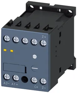 Устройство задержки срабатывания 24В DC для вспомогательных контакторов и контакторов для коммутации электродвигателей Siemens 3RT29162BE01