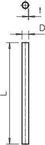 Труба без резьбы гор. цинк. d16 3000мм S16W FT (дл.3м) OBO 2046593