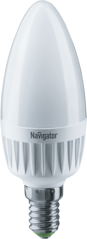 Лампа светодиодная 94 491 NLL-C37-7-230-2.7K-E14-FR 7Вт свеча 2700К тепл. бел. E14 525лм 176-264В Navigator 94491 #1