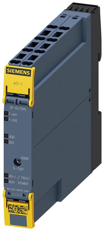 Модуль ASIsafe SlimLine Compact SC17.5F digital safety 2 Оу-ЦВх/2 ЦВых IP20 2х вход для механических датчиков 2х стандартный выход 24В DC с возможностью переключения пружинные клеммы установочн. ширина 175мм Siemens 3RK14052BG002AA2 #1
