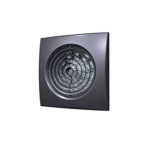 Вентилятор осевой вытяжной D 125 декоративный с обр. клапаном AURA 5C dark gray metal DiCiTi