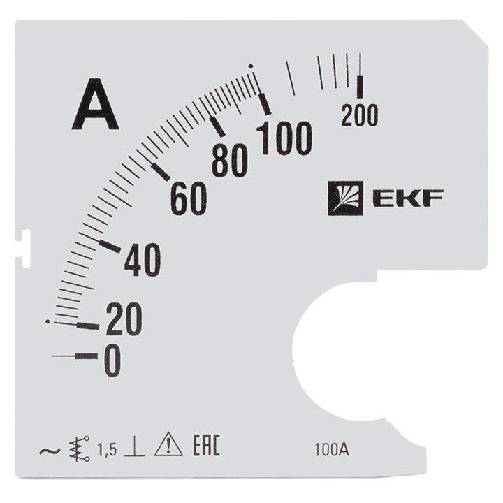 Шкала сменная для A961 100/5А-1.5 PROxima EKF s-a961-100 #1