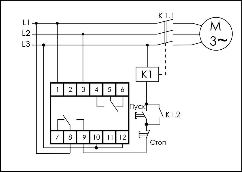 Реле контроля фаз для сетей с изолированной нейтралью CKF-318 (монтаж на DIN-рейке 35мм; регулировка порога отключения; контроль чередования фаз; 3х400В 8А 2P IP20) F&F EA04.004.007 #1