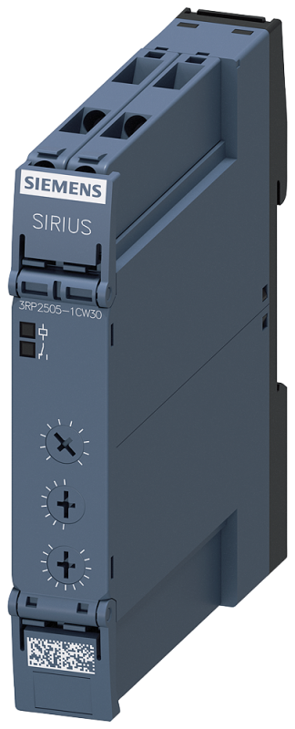 Реле времени многофункциональное пп выход 13 функций 15 диапазонов уставок времени (1 3 10 30 100) (с/мин/ч)12…240В AC/DC (AC при 50/60Гц) индикация светодиодами винтовые клеммы Siemens 3RP25051CW30 #1