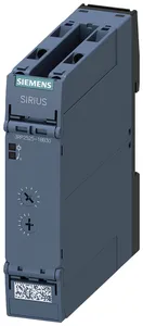 Реле времени электронное 1п контакт с задержкой срабатывания 15 диапазонов уставок времени 0.05с...100ч 24В AC/DC (AC при 50/60Гц) индикация светодиодами винтовые клеммы Siemens 3RP25251BB30