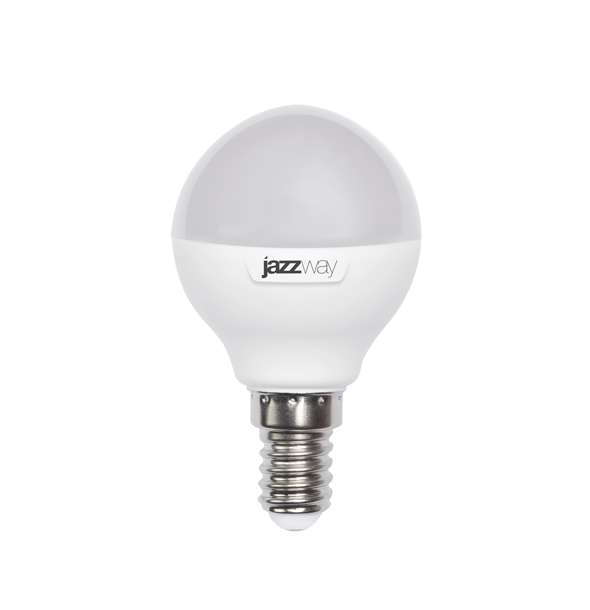 Лампа светодиодная PLED-SP-G45 7Вт шар 3000К тепл. бел. E14 540лм 230В JazzWay 1027856-2 #1