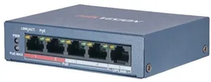 Коммутатор DS-3E0105P-E/M(B) 4х100Мбит 4PoE+ 35Вт неуправляемый Hikvision 1406342