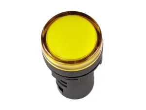 Лампа AD-22DS(LED)матрица d22мм желтый 24В AC/DC TDM