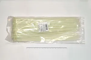Кабельная стяжка белая 8х400 мм пластиковая (100 шт)  #1