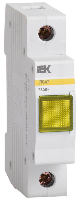 Лампа сигнальная ЛС-47 желт. IEK MLS10-230-K05 #1